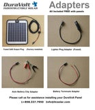 DuraVolt SolarGO folding 100W universal solar charger kit