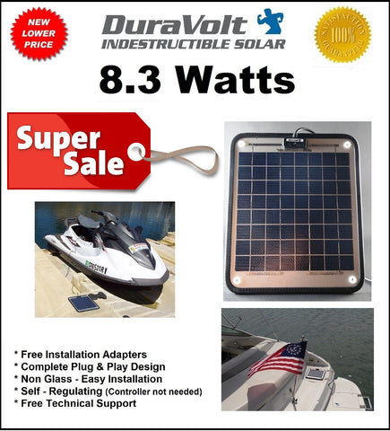 Upgraded to 10 W -  DV1012  1 battery  Solar Charger 12V (Formally DV812)