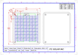 Solarex SA-5 Replacement solar panel GRILL Pictured - NOT INCLUDED. Mounting holes do not match original .