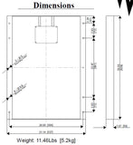 Solar Panel - By Solar-X - BP Solar BP350J & Solarex MSX50 Bolt In Replacement Solar Panel 50W.